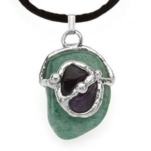 Law of Attraction HEALTH Crystal Gemdrop Amulet/Pendant Necklace